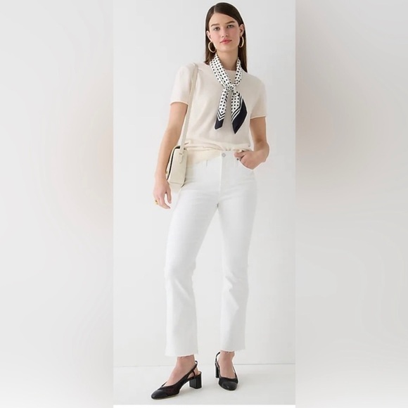 J. Crew Petite 9" demi boot crop jeans NWT
BQ303 white wash - Picture 1 of 8
